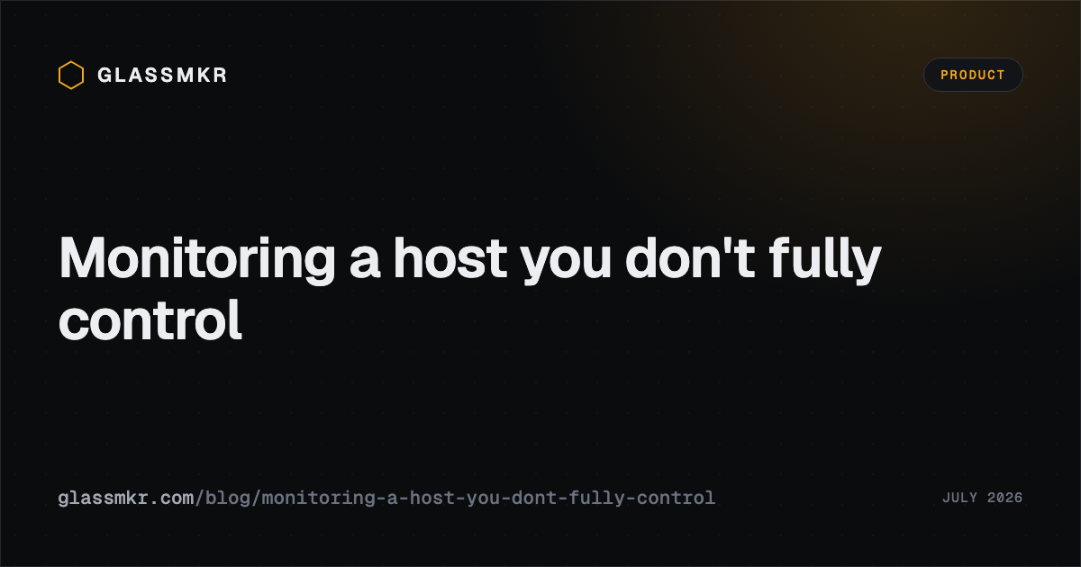 A dashboard showing a marketplace GPU host with a 'Marketplace GPU host' profile applied: the firewall, auto-update, and power-cap rules are suppressed as expected-by-design, while a failing-drive alert and the driver-survives-reboot check stay loud.